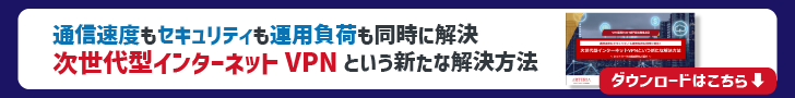 次世代型インターネットVPNという新たな解決方法