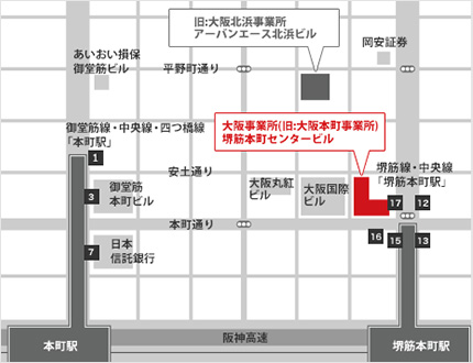 アクセスマップ‗大阪事業所