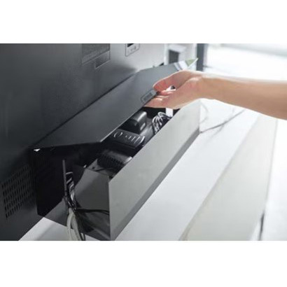 山崎実業 テレビ裏ケーブルボックス スマート ブラック